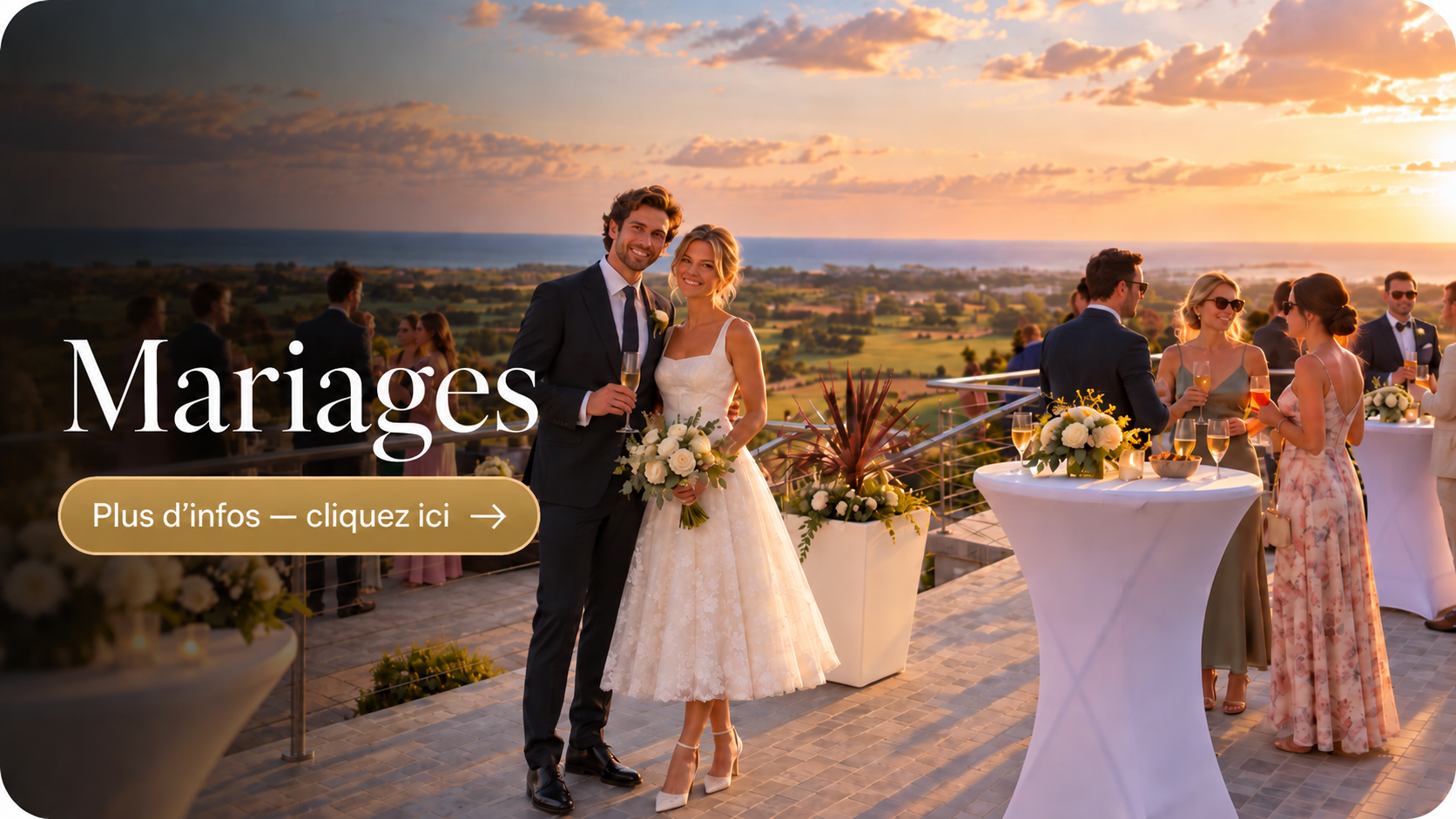Mariage au Panoramique Mariage au restaurant Le Panoramique avec vue mer dans le Cotentin